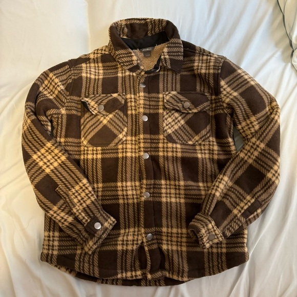 Eddie Bauer Brown Sherpa Jacket - Picture 1 of 3